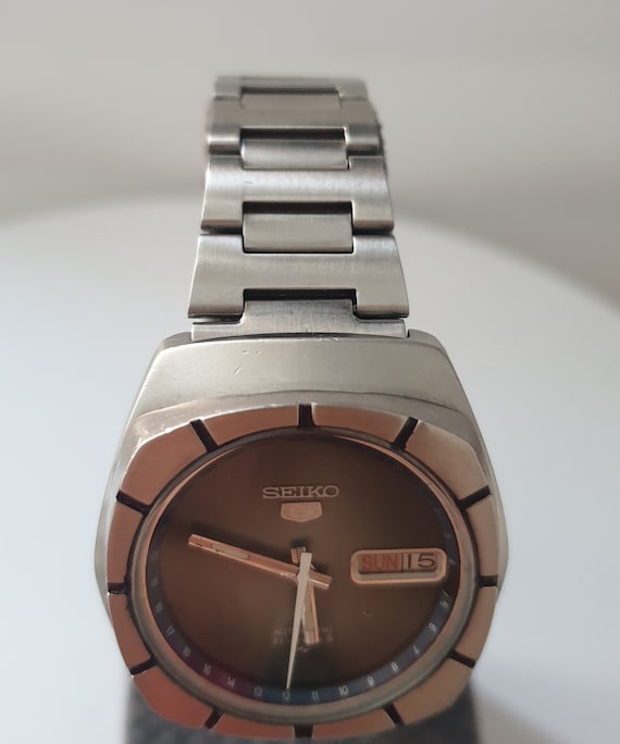 Rare Seiko 5 Automatic 7019 7370 Vintage 1970 1979 Wristwatch Collection Elegant Dress Watches Men s Watch All Original SuperB Condition