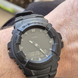 Rare Vintage Casio G-Shock  Quartz Men&#39;s,Womens Watch- G-100BB,Matte Black,Analog Digital Sports Watch,Simple,Minimalist Watch,All Original
