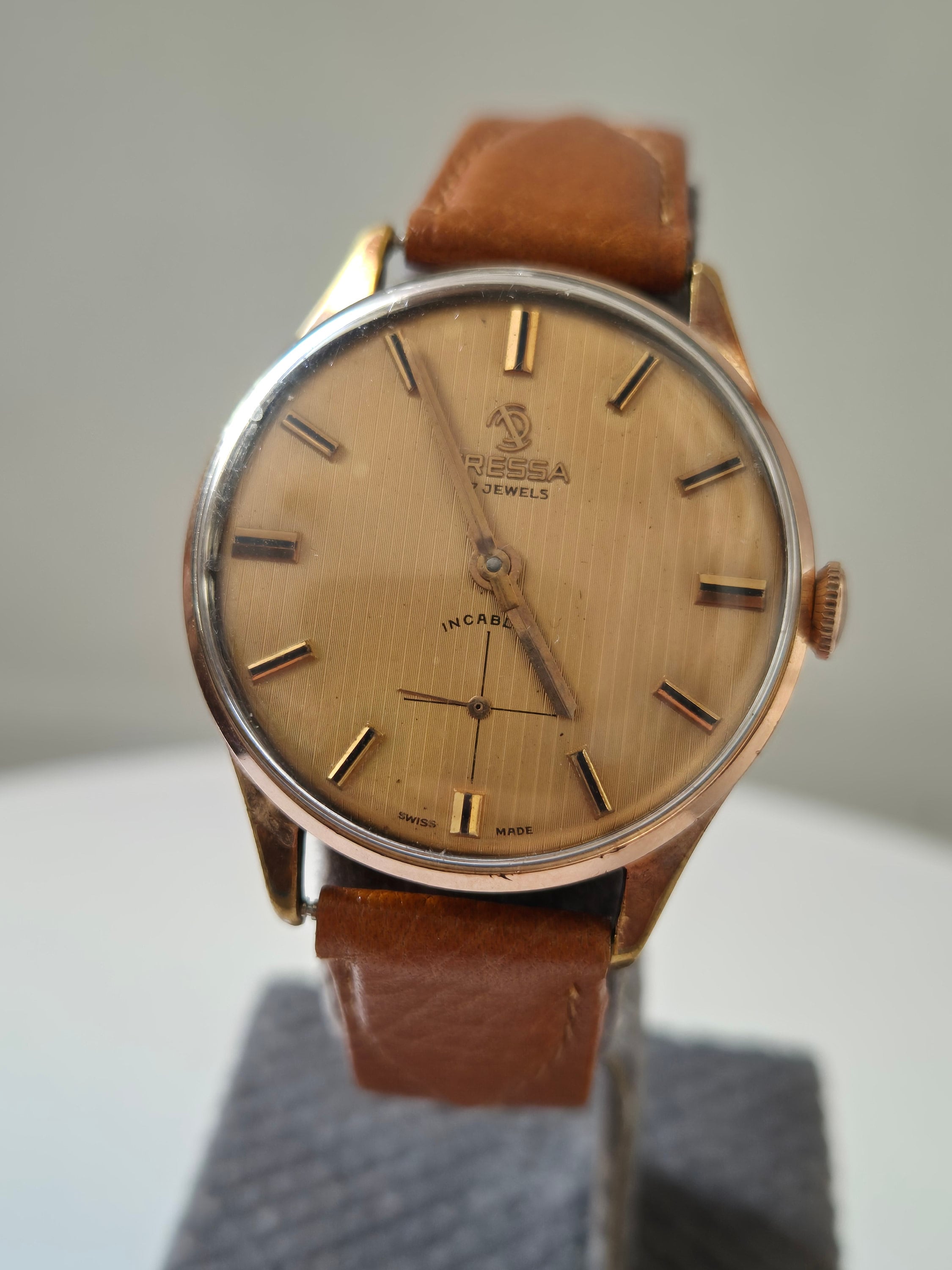 Buy Great Tressa Mechanical Hand Winding Watch sub Seconds circa 1970 s rare Collection Swiss Made Timepieces minimalist Elegant Dress Watch Online in India Etsy