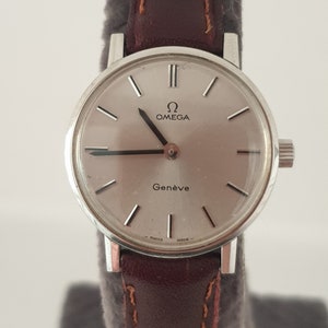 Vintage Omega Geneve  Mechanical Hand Winding Women Wristwatch 1970&#39;s ,Minimalist Elegant Luxery Collecton Watch,Best Gift Idea Timepiece