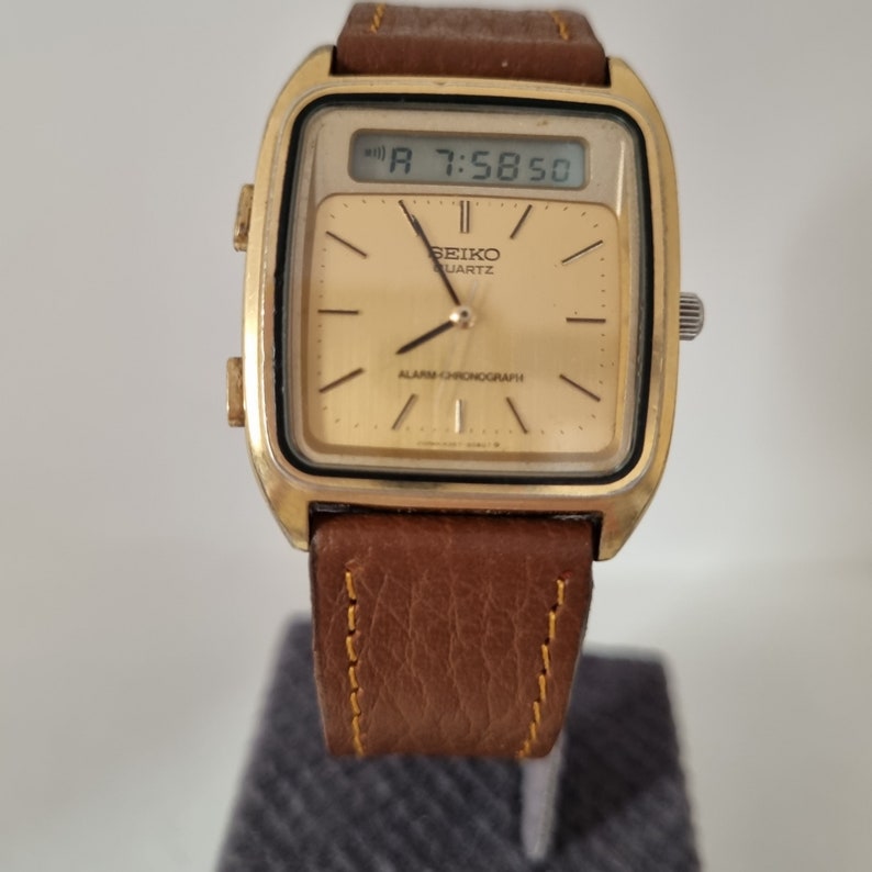 Rare Vintage SEIKO H357-5029 Dual Time Quartz Unisex Alarm - Etsy