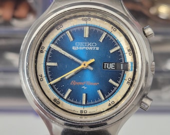 Great Seiko Chronograph Quartz Date 6T63-00G0, Rare Vintage Seiko