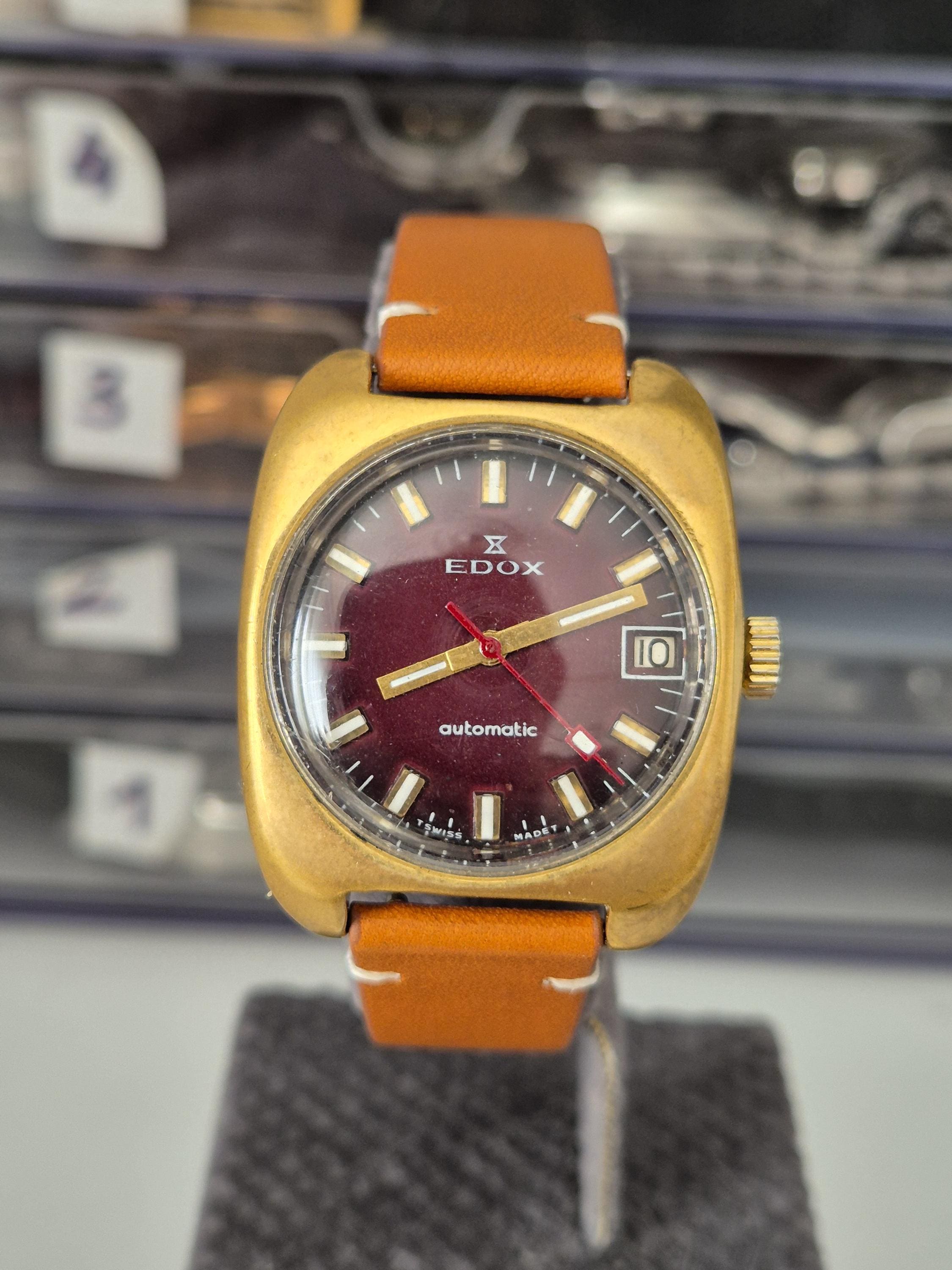 Edox Watch Vintage - Etsy