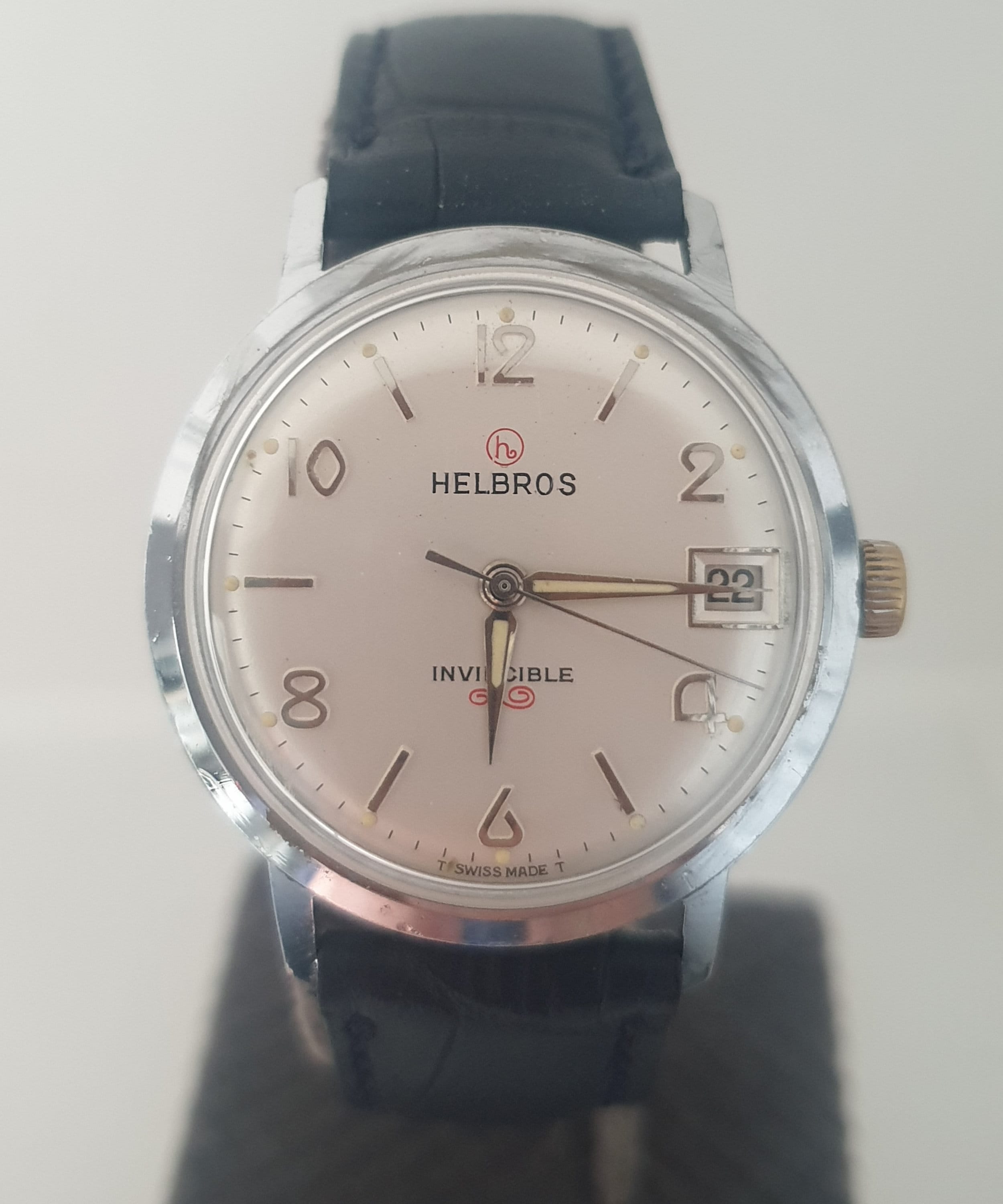 珍品　エルグロス　HELBROS 手巻き　腕時計　ビンテージ Rare HELBROS Vintage Watch, 1950s Mechanical Hand-winding