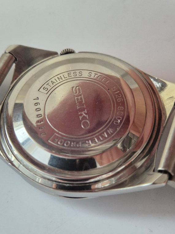 Rare Seiko 5 Automatic Wristwatch Cal. 5126-8000 Vintage