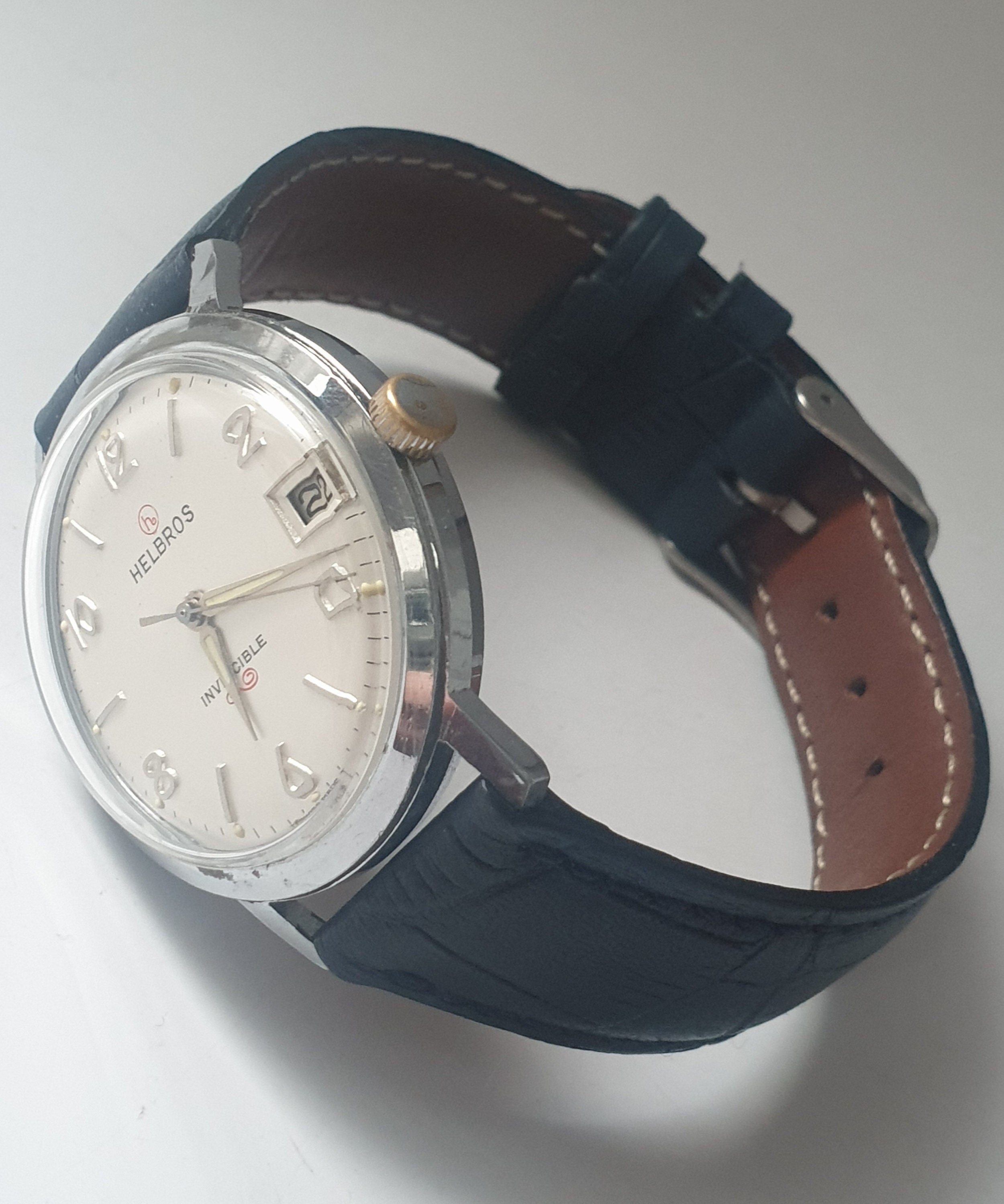 Rare HELBROS Vintage Watch, 1950s Mechanical Hand-winding
