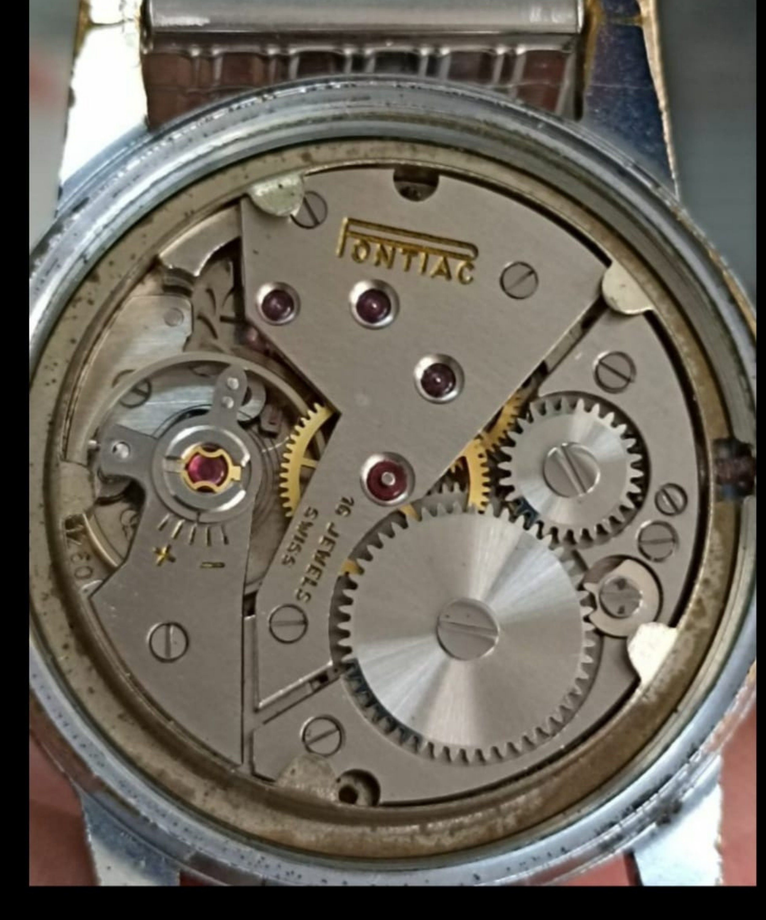 Buy Vintage Pontiac Nageur Wristwatch, Swiss Mechanical Hand