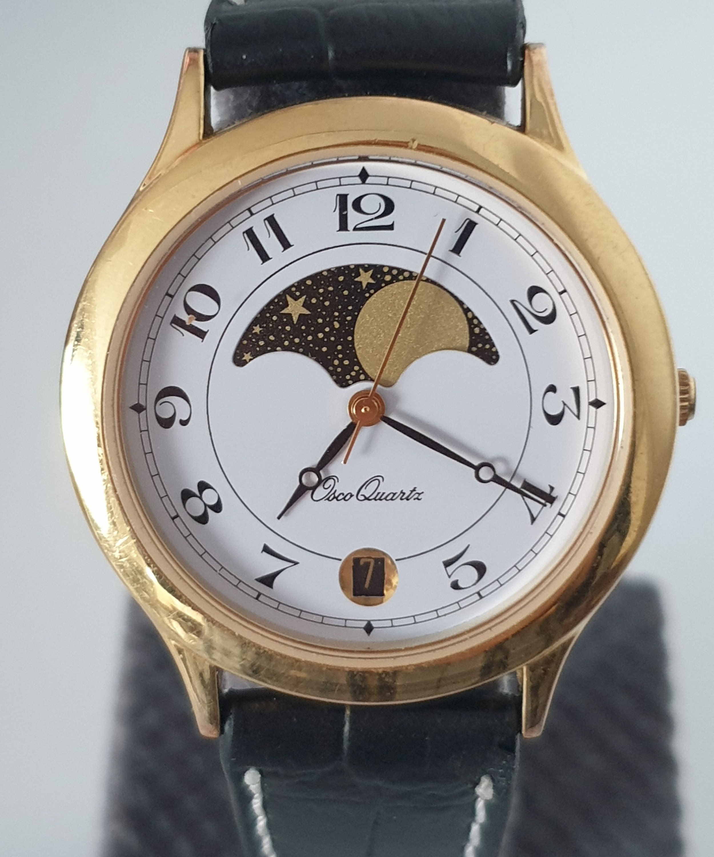 Osco Mondphase Uhr Vintage 1980er Jahre, das beste Geschenk