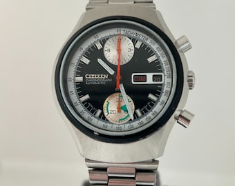 Rare Vintage CITIZEN 67-9020 Automatic Chronograph Fly-back