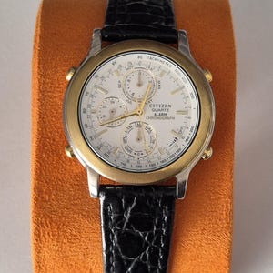 Rare Citizen Quartz Watch 6850-G80345 Multifunction Alarm