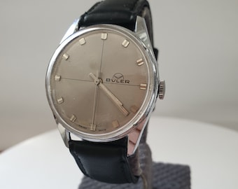 Klasyczny zegarek mechaniczny BULER Swiss Made, minimalistyczny i elegancki design