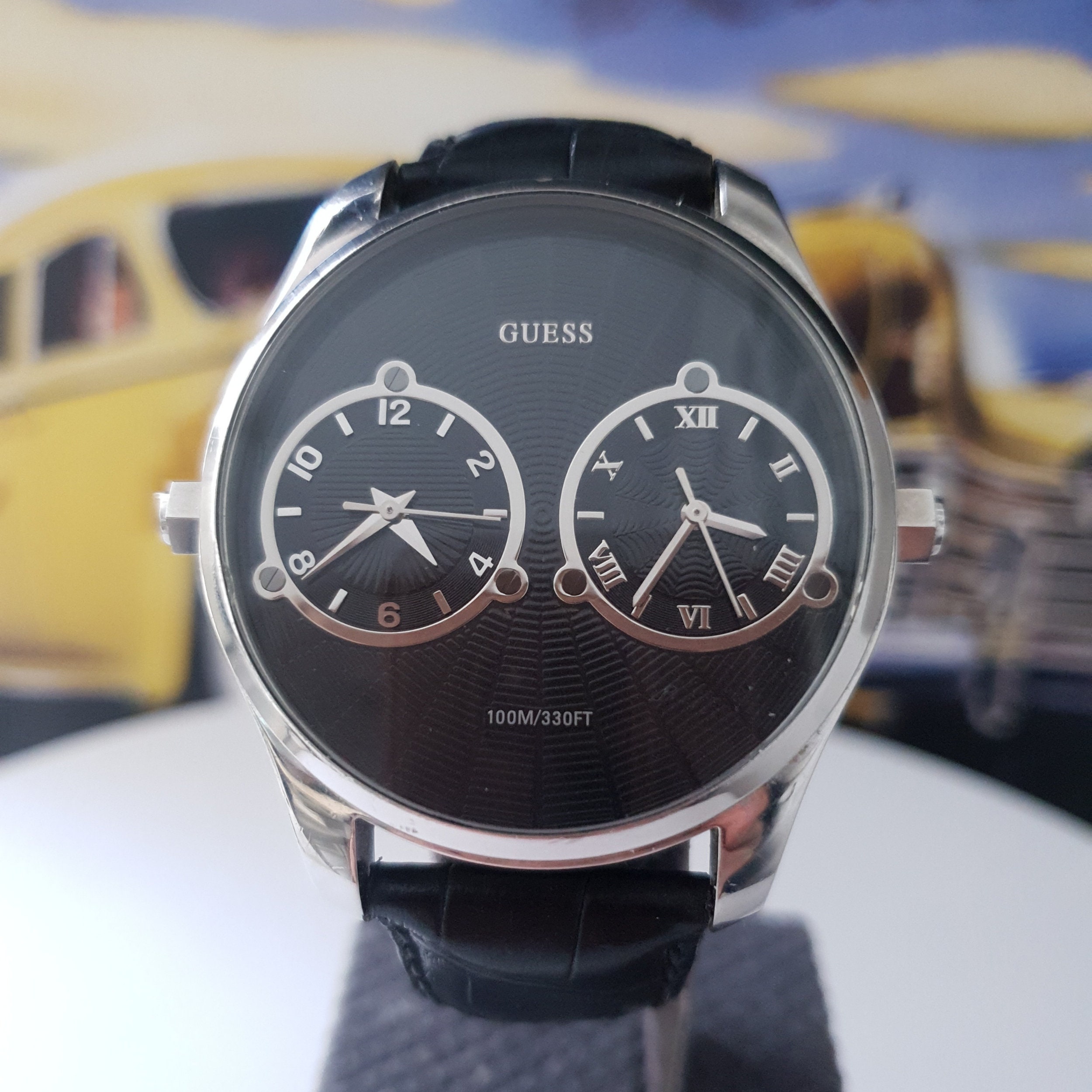 Guess watches outlet leather