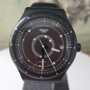 Swatch System51 Automatic SUTB400 42mm Black Plastic Collectible Wrist Watch