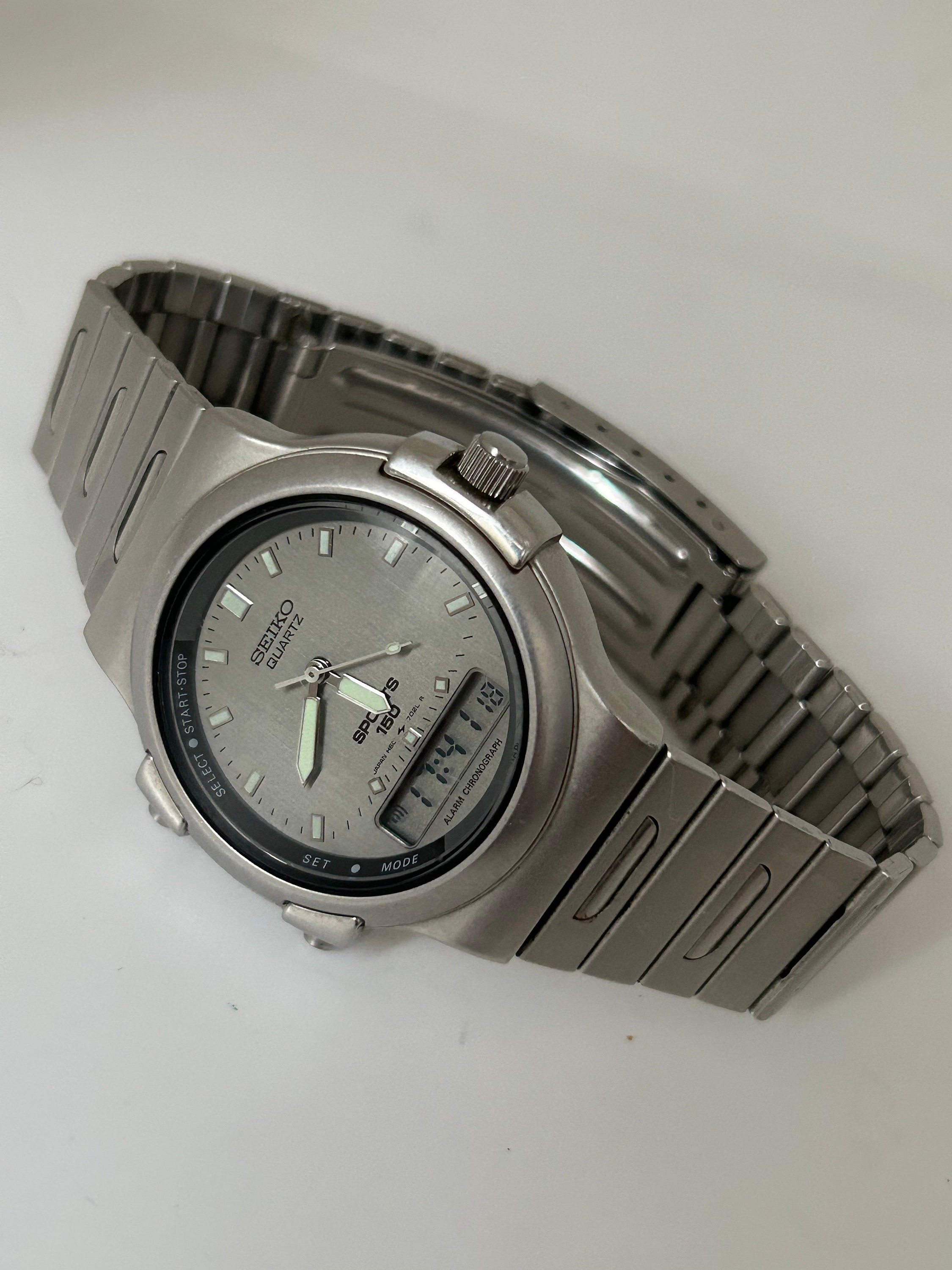 Rare Vintage Seiko Dual Time Analog/digital - Chronograph