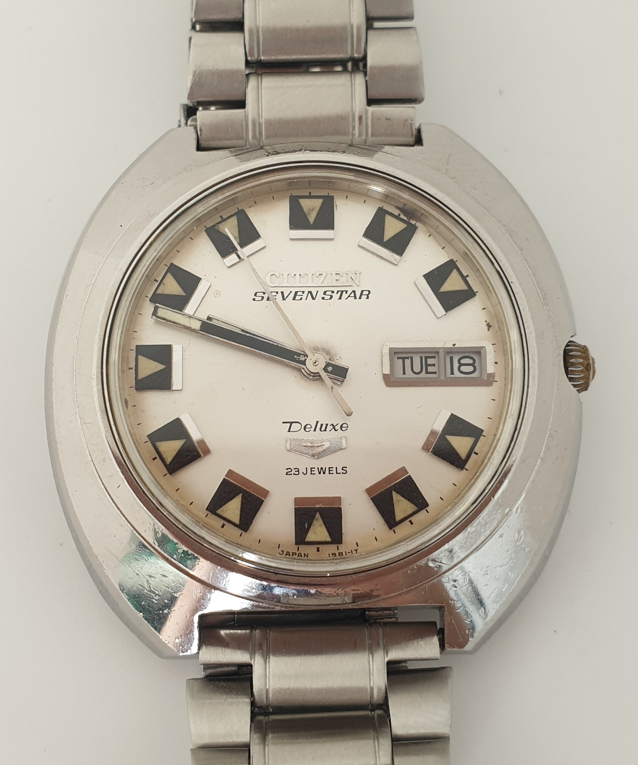Rare CITIZEN Seven Star Vintage Automatic Jumbo Watch 1970's