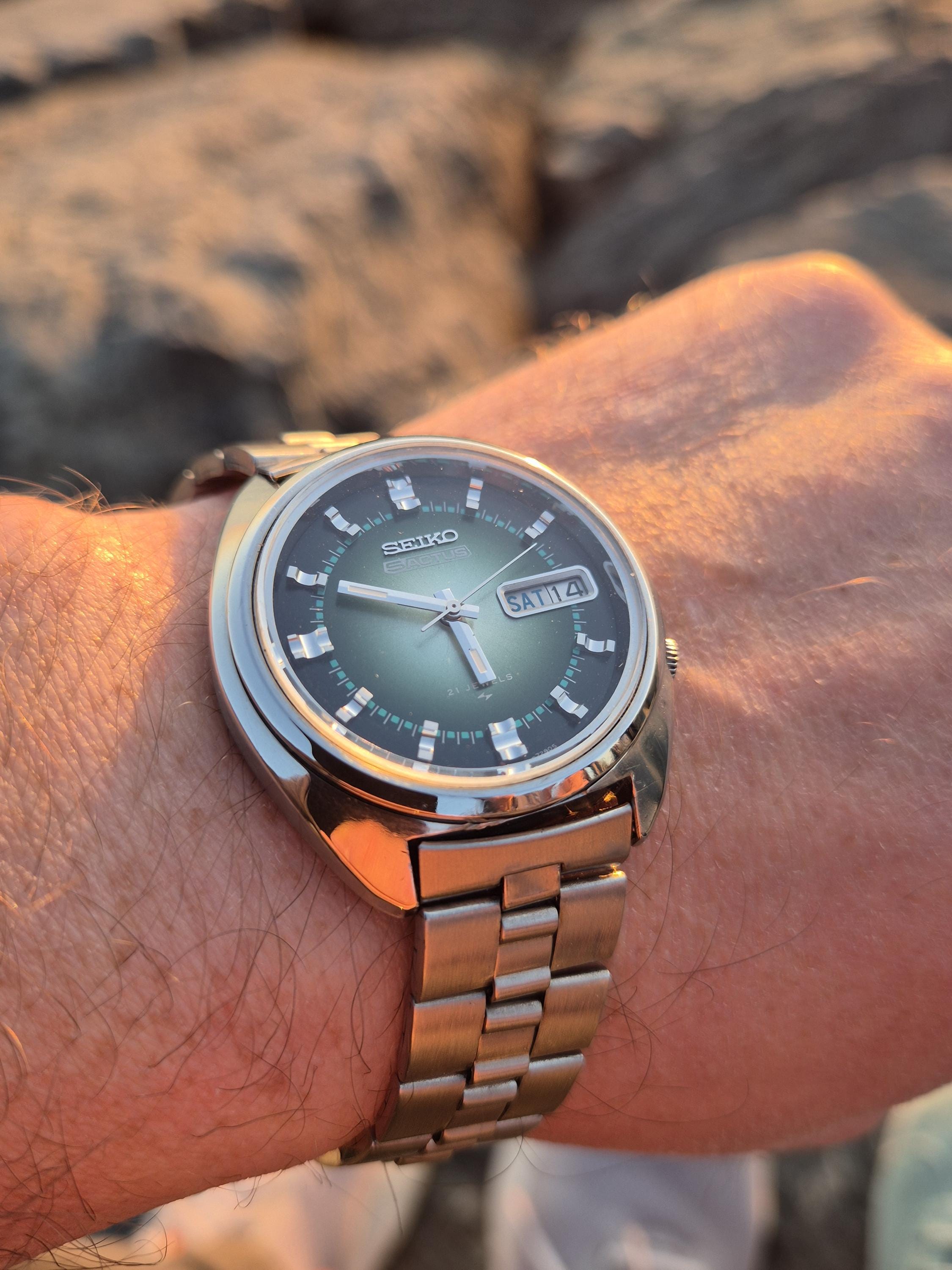 Rare Seiko 5 Actus Automatic Watch 7019-7210, Green Dials 1970s Vintage ,men's Watch, Collection Timepieces,gift for Fathers,original - Etsy Rare Seiko 5 Actus Automatic Watch 7019-7210, Green Dials 1970s Vintage ,men's Watch, Collection Timepieces,gift for Fathers,original - Etsy