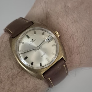 Rare Velona Hand Winding Watch 1950s,Gold Plated Swiss Collection Watches,Minimalist Elegant Dress Watch,Best Gift Idea,Gift For Her/Him