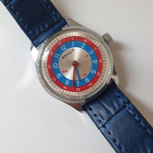 Amazing Anker Mechanical Hand Wind Ladies Watch,Rare Vintage Anker ,NOS Condition,Stainless Steel Case