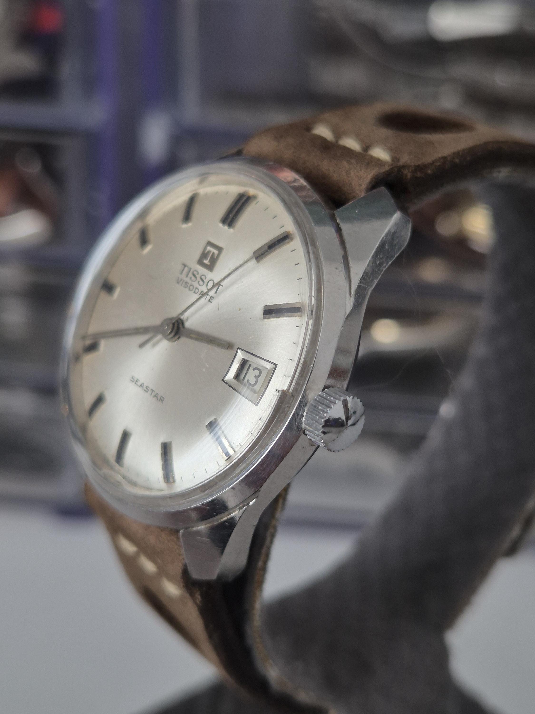 TISSOT Watch Seastar Visodate Year 1969 Hand Wind Vintage Cal. 782