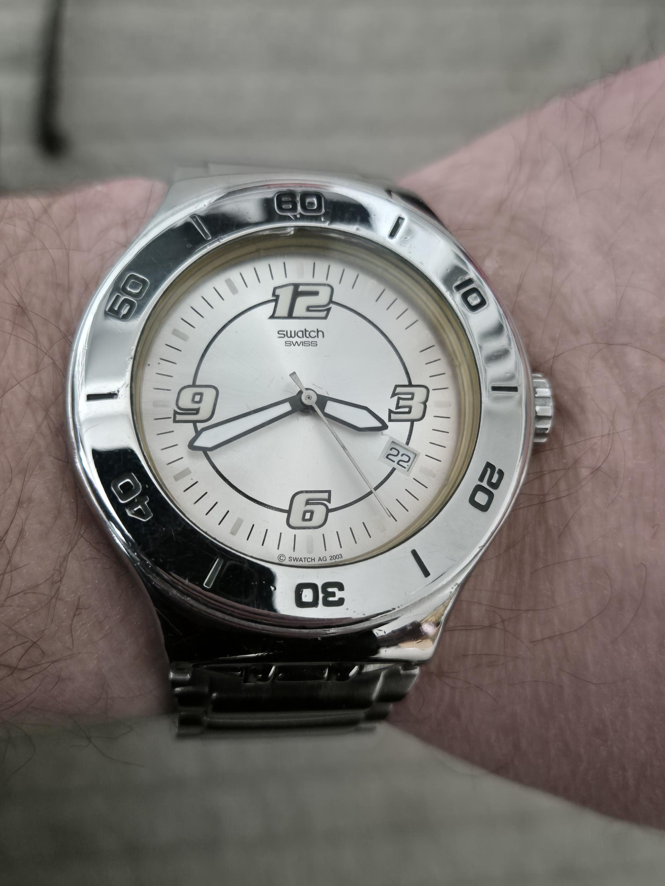 Stainless Steel Reloj Swatch Ripley Swatch Plateado Reloj Swatch