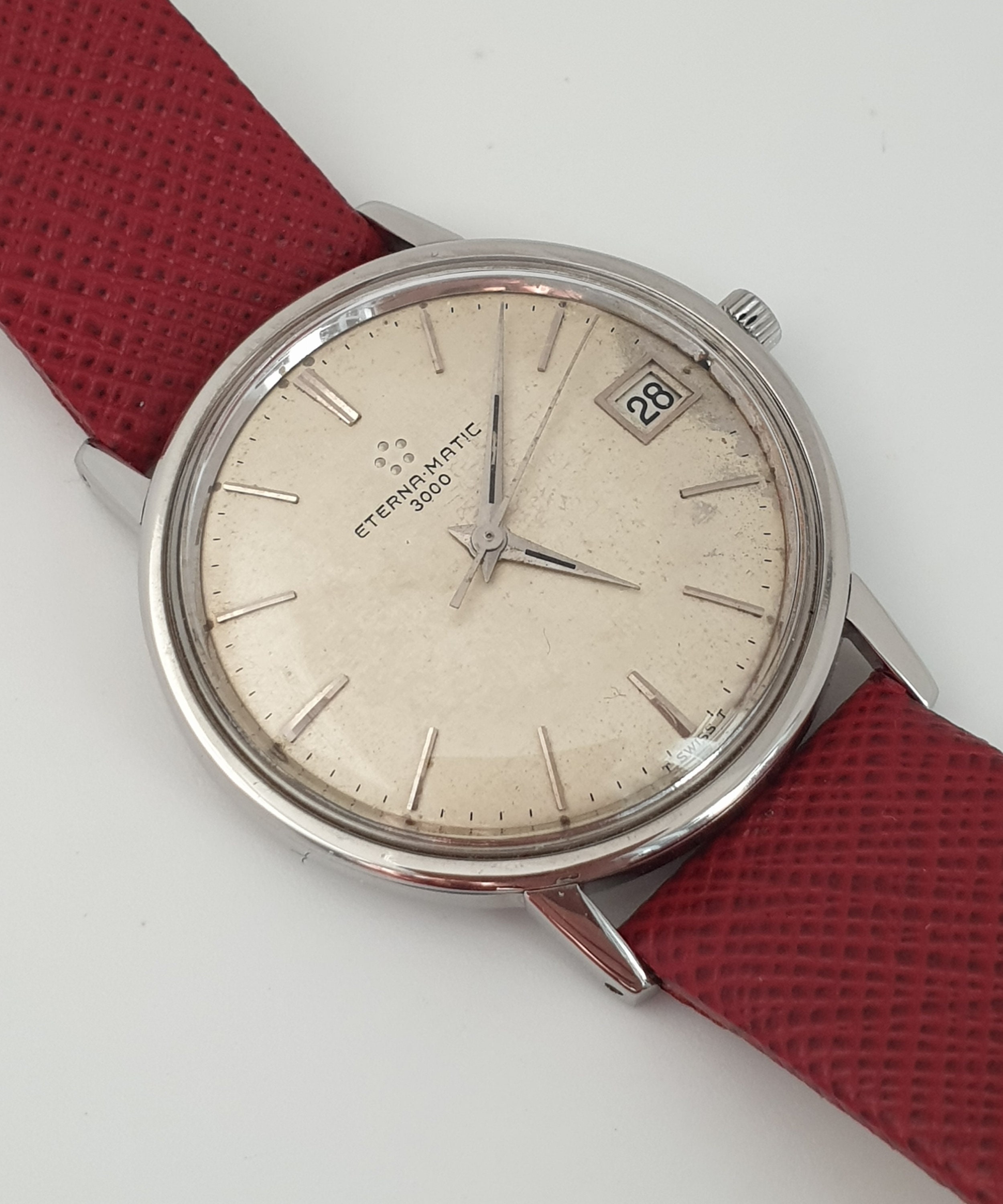 Rare Vintage Eterna Matic 3000 Automatic Slim Dress Watch 1960 s great Condition swiss Collection Watch gift for Him gift for Her Etsy UK