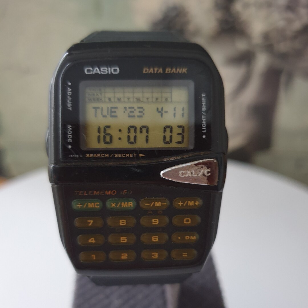 CASIO DATA BANK DBM - 150 カシオ データバンク Rare Vintage Casio Dbm-150 World Time Calculator Alarm