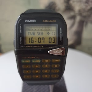 Rare Vintage Casio Dbm-150 World Time Calculator Alarm Chrono Lcd Watch Japan Modul-1079, Collection CASIO Digital  Watches
