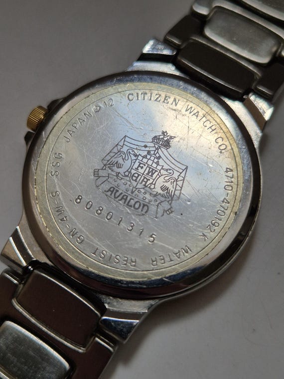 AVALON CITIZEN 腕時計 シルバー Vintage Citizen Avalon Quartz Watch, Minimalist Gold Bezel Dress