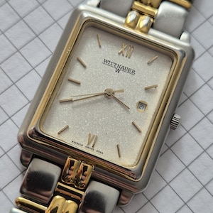 Wittnauer By Longines Quartz Unisex Tank Case Watch, Vintage Style Timepieces,All Original,Good Condition,Gift For Fathers,Gift For Mothers