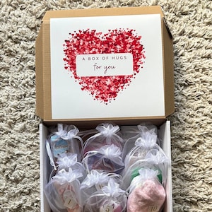 Caja de regalo cristiana de 14 días, Caja de cuidado personal de 21 días, Abrazo en una caja, Cesta de regalo cristiana, Regalos de buzón, Regalo para ella