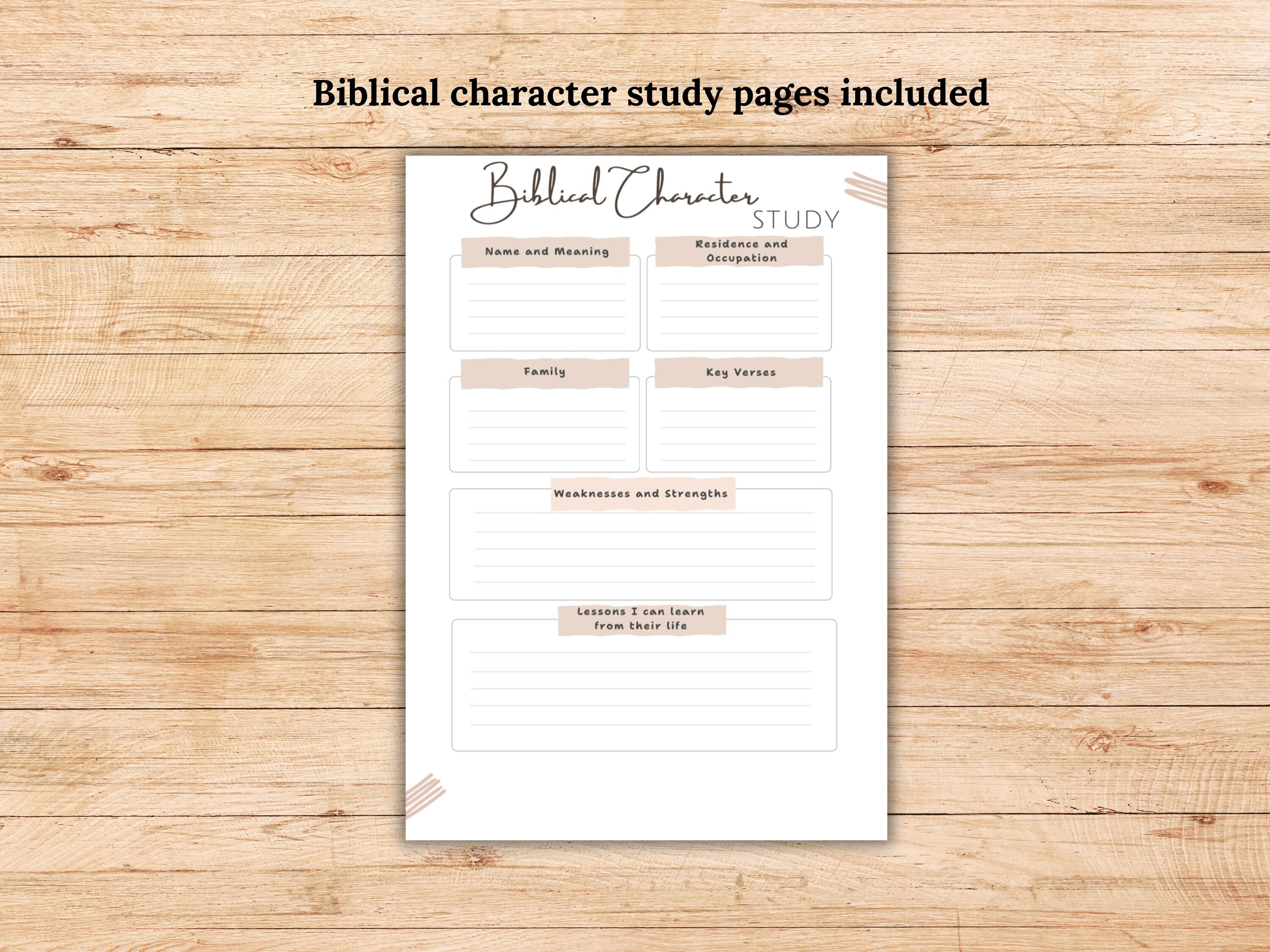 Verse Mapping Journal, Bible Reading Checklist, Bible Character Study ...