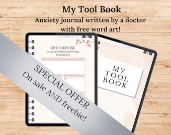 Anxiety Digital Journal: Self-Care Wellness Planner (PDF)