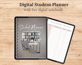 Digital Student Planner: Undated Academic Organizer (Digital Download)