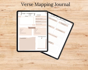 Verse Mapping Journal: Bible Character Study (Digital)