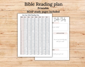 Piano di lettura annuale della Bibbia con studio SOAP (PDF)
