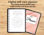 Digital Self-Care Planner Bundle: Undated, Health & Fitness (Goodnotes)