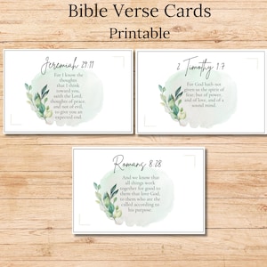Cartes de versets bibliques LSG, 64 versets encourageants, cartes d'Écritures imprimables, numériques