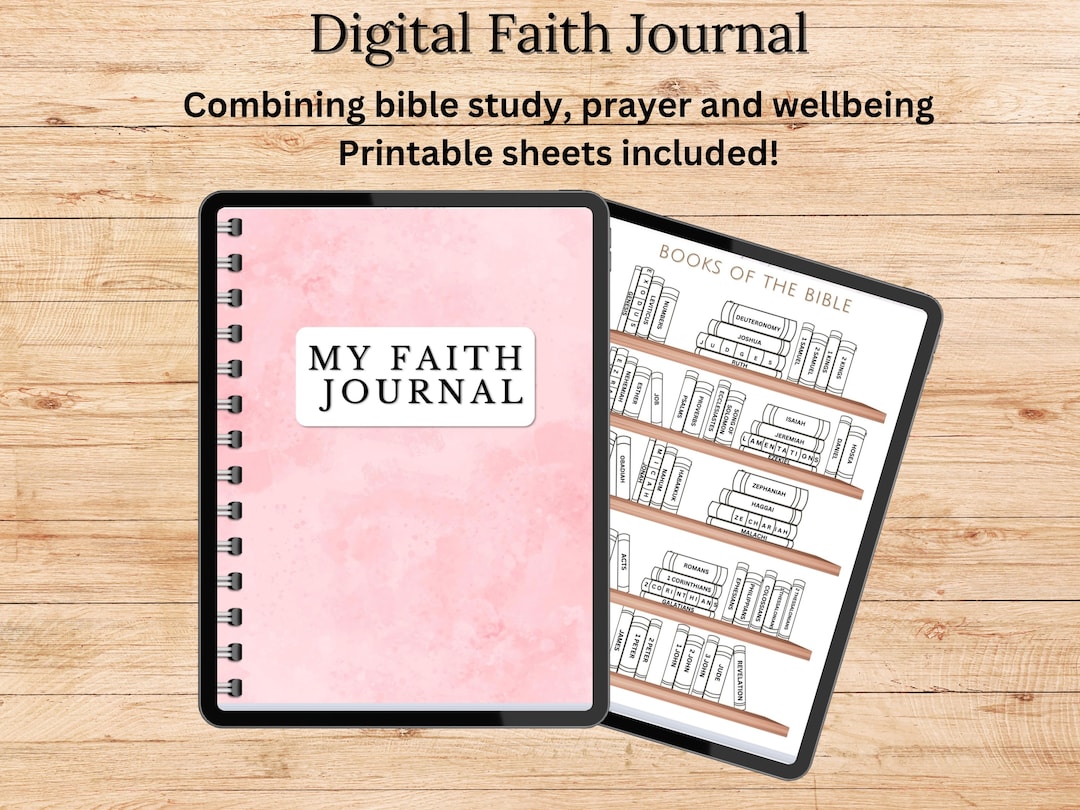 Digital Faith Journal Faith Planner Prayer Journal Bible Study Soap
