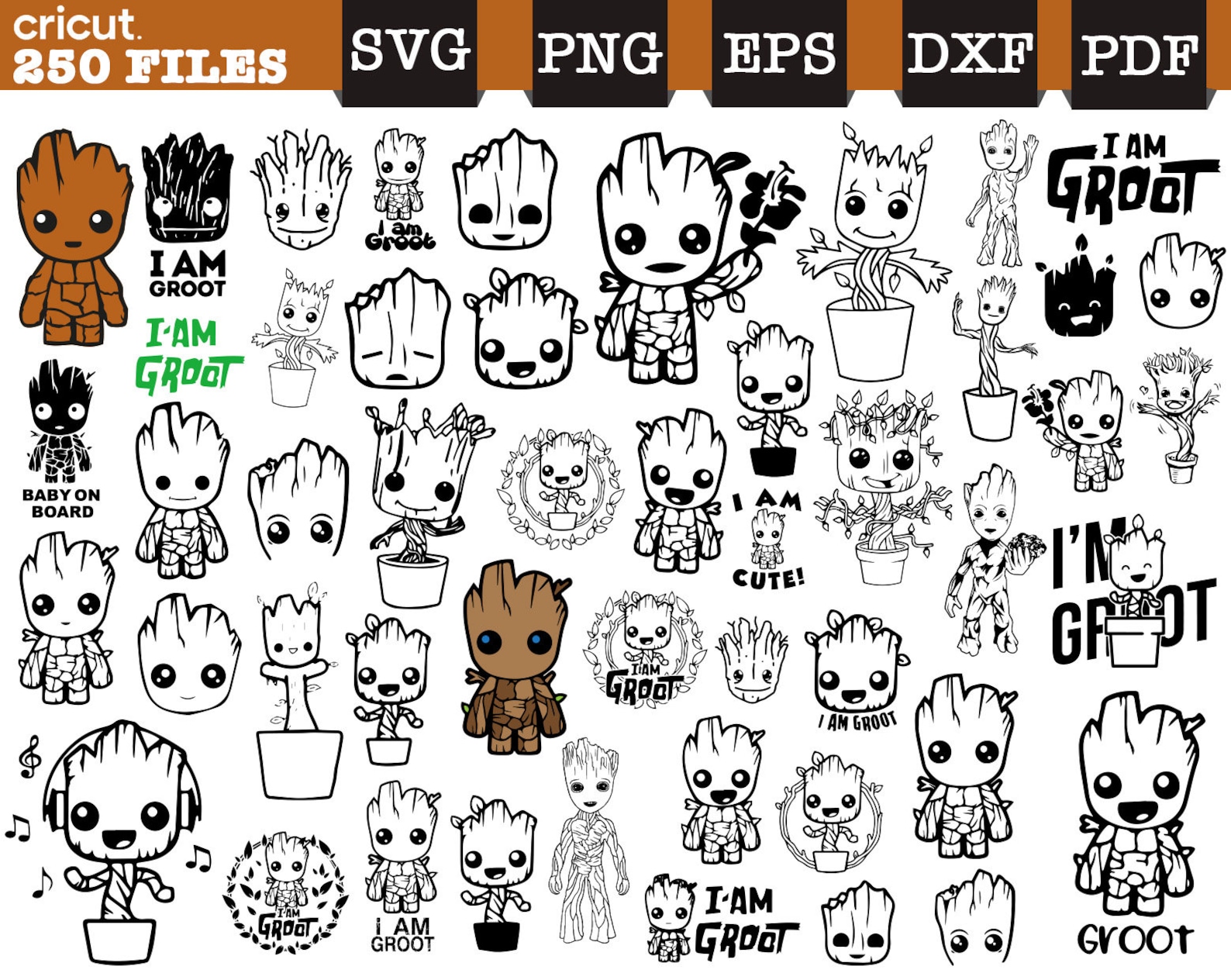 Baby Groot Svg Groot Svg I Am Groot Svg Groot Png Etsy Australia