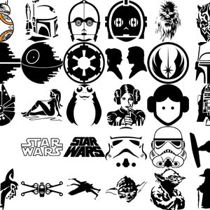 Star Wars svg, 2500 Starwars svg Bundle, Star Wars png, svg-Dateien für Cricut, Darth Vader svg, mandalorian svg, svg für Cricut, Layered Bild 3