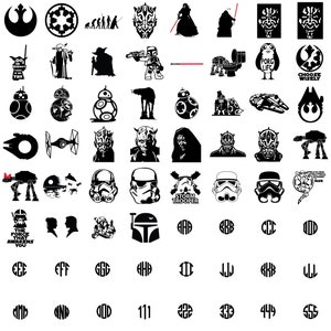 Star Wars svg, 2500 Starwars svg Bundle, Star Wars png, svg-Dateien für Cricut, Darth Vader svg, mandalorian svg, svg für Cricut, Layered Bild 10