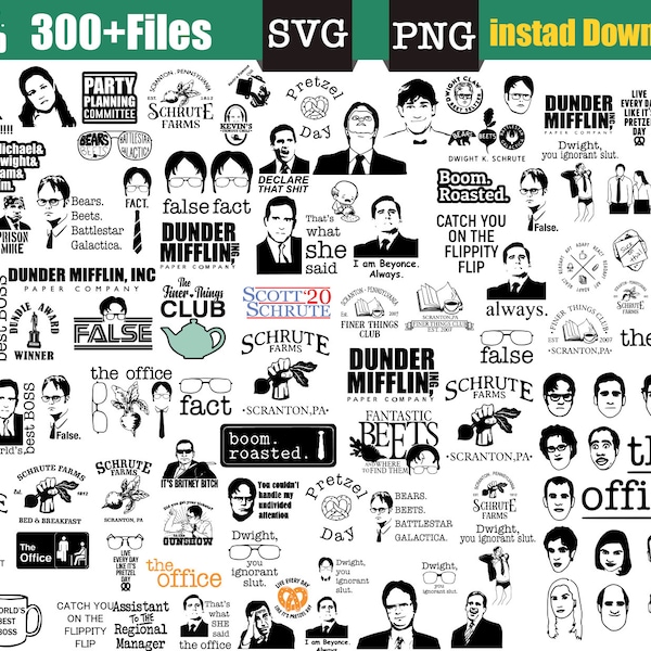 the office svg, the office png, michael scott svg, dunder mifflin svg, the office clipart, SVG for cricut, Cut files, Instant Download