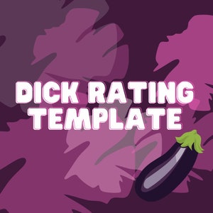 Only Fans Fansly Dick Rating Template Instant Download Extra Tips