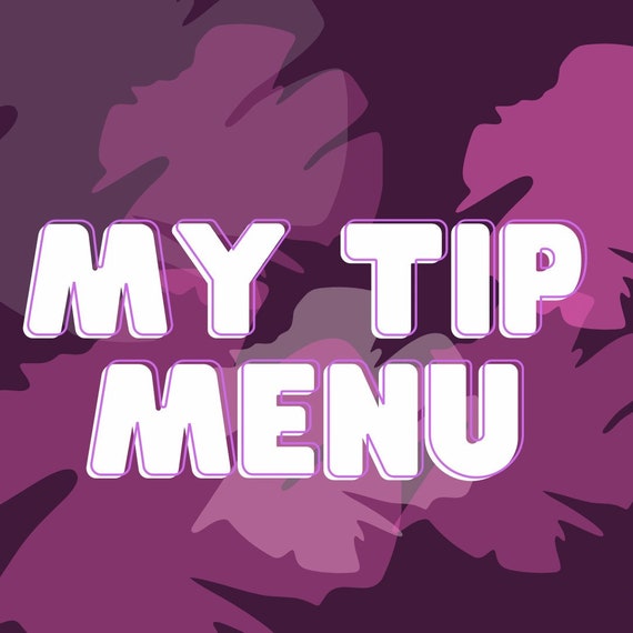 Only Fans Tip Menu | Editable