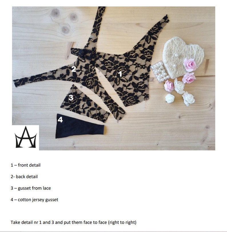 Panties Pattern High Waist Thong Easy Pattern PDF Etsy