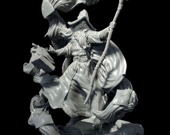 Phillip Celcious the Wizard | Sorcerer | Warlock | Spellcaster DnD Character Miniature