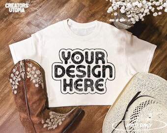 Ivory T-Shirt Mock Up | Comfort Colors 1717 Off White Tshirt Mockup | White T-Shirt Mock-up | Cream Mockup | Boho Mockup Tee | 1717 Mockup