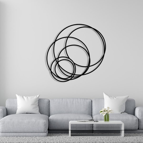 Metal circular wall art Home decor entryway wall decor circle metal wall art round wall art metal circles wall art abstract room decor gift