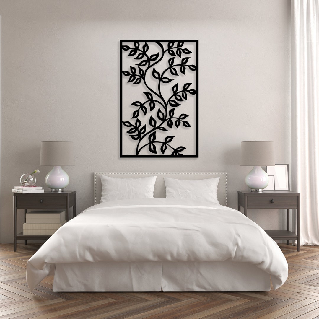 Zen Wall Art, Tree Metal Art, Above Bed Wall Art ,metal Tree Wall Art