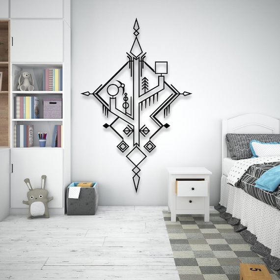 Modern Abstract Wall Decor Metal Wall Art for Room Decoration Gift for  Bedroom Metal Wall Artwork Decorative Art Metal Geometric Wall Art 